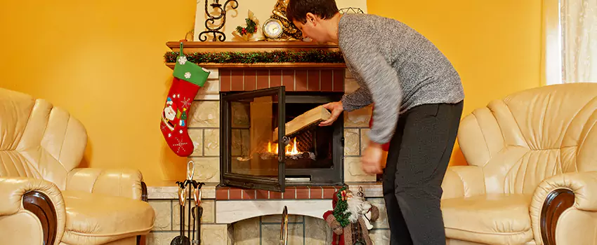 Rusted Metal Fireplace Restoration in Riverview, Florida
